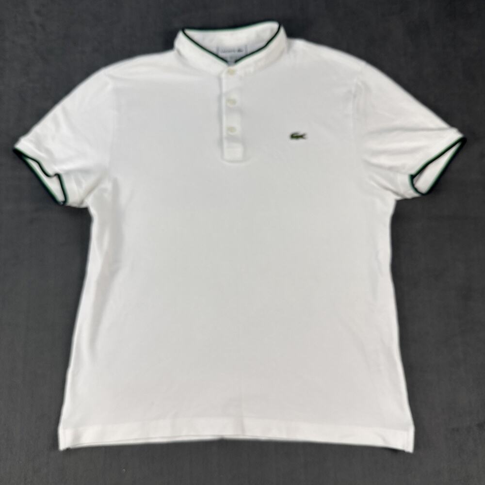 Lacoste Classic Fit Short Sleeve Cotton Pique Polo Shirt Men's Large Logo
